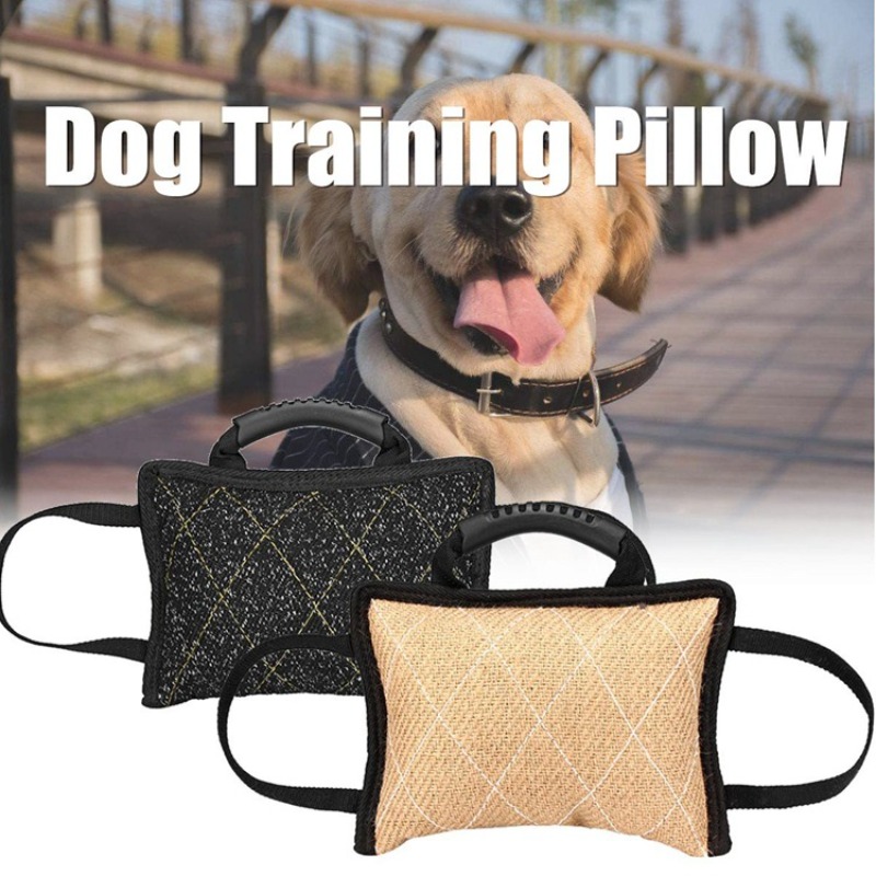 Interactive Squeaky Plush Dog Toy - Durable Dog Training Bite Tug Toy