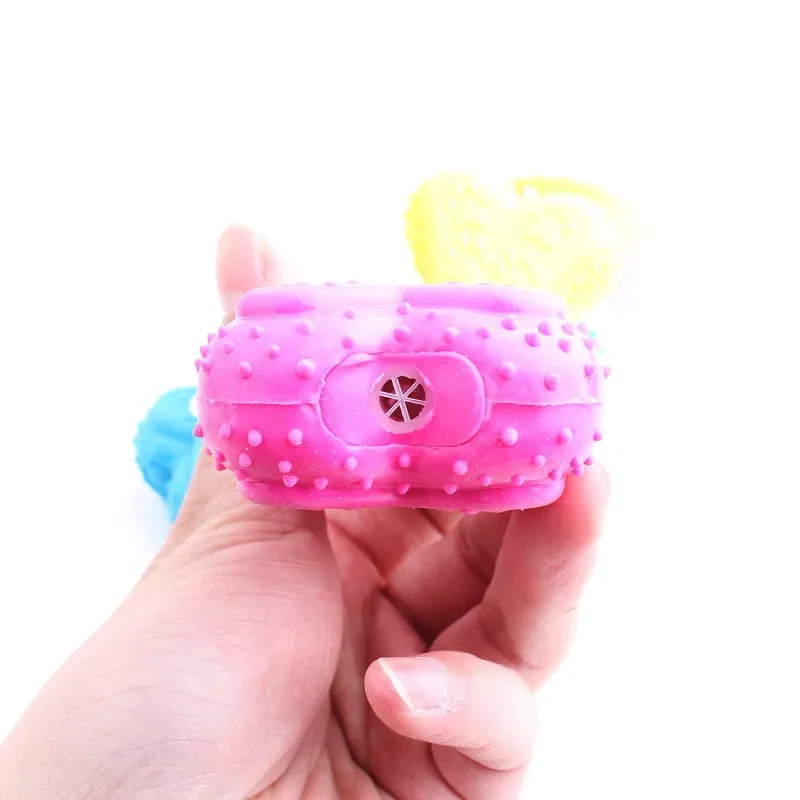Durable Spiky Rubber Bone Dog  - Teeth Cleaning Dog Chew Bone recension och pris