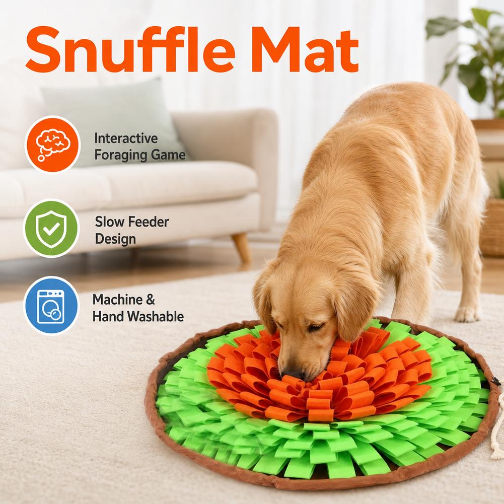 Dog Snuffle Mat Interactive Fe - Interactive Squeaky Plush Dog Toy recension och pris