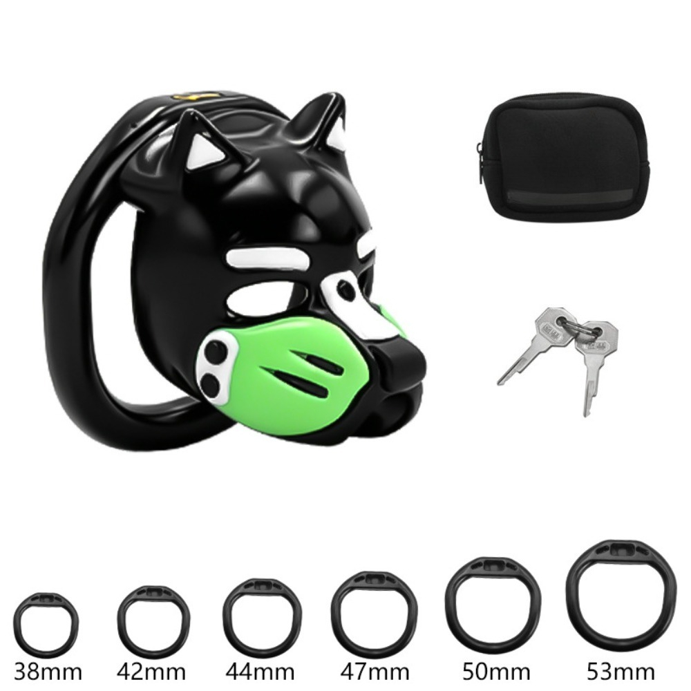New Dog Head Chastity Cage wit - Dog Toys recension och pris