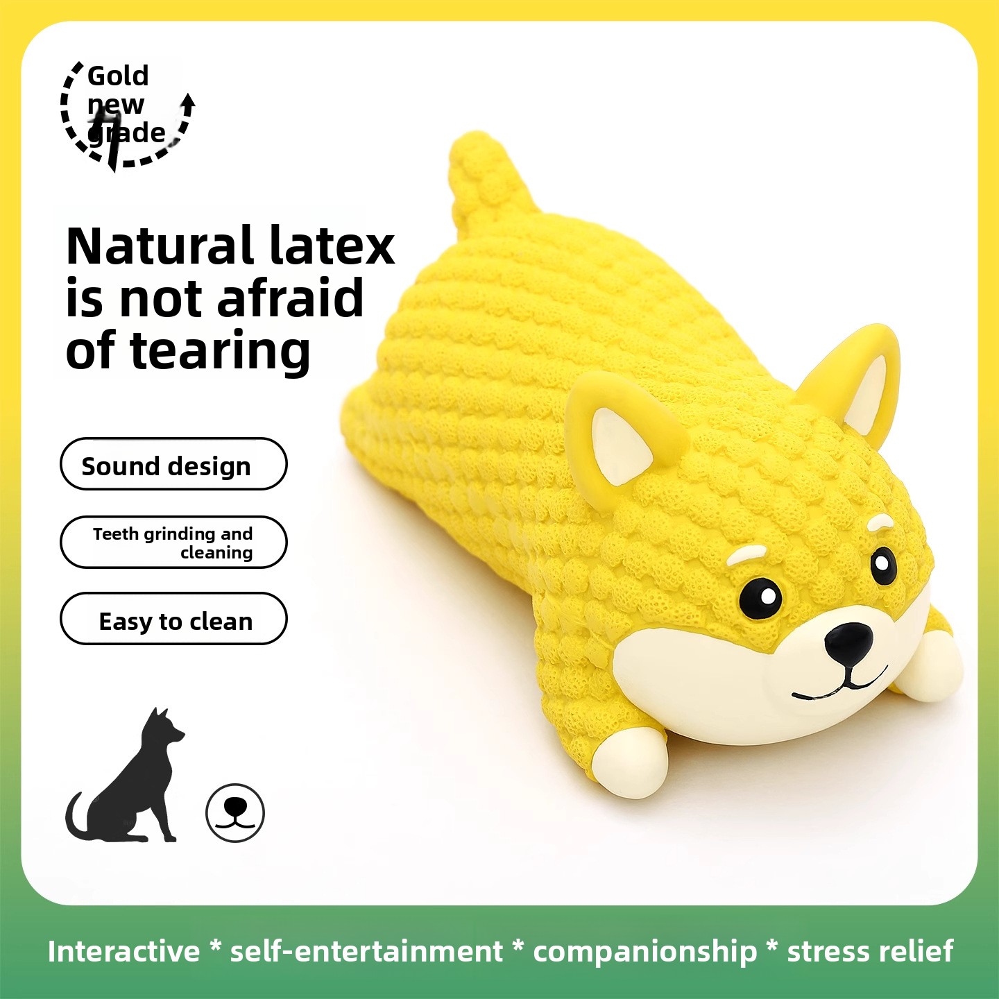Squeaky Latex Bear Dog Chew To - Interactive Squeaky Plush Dog Toy recension och pris
