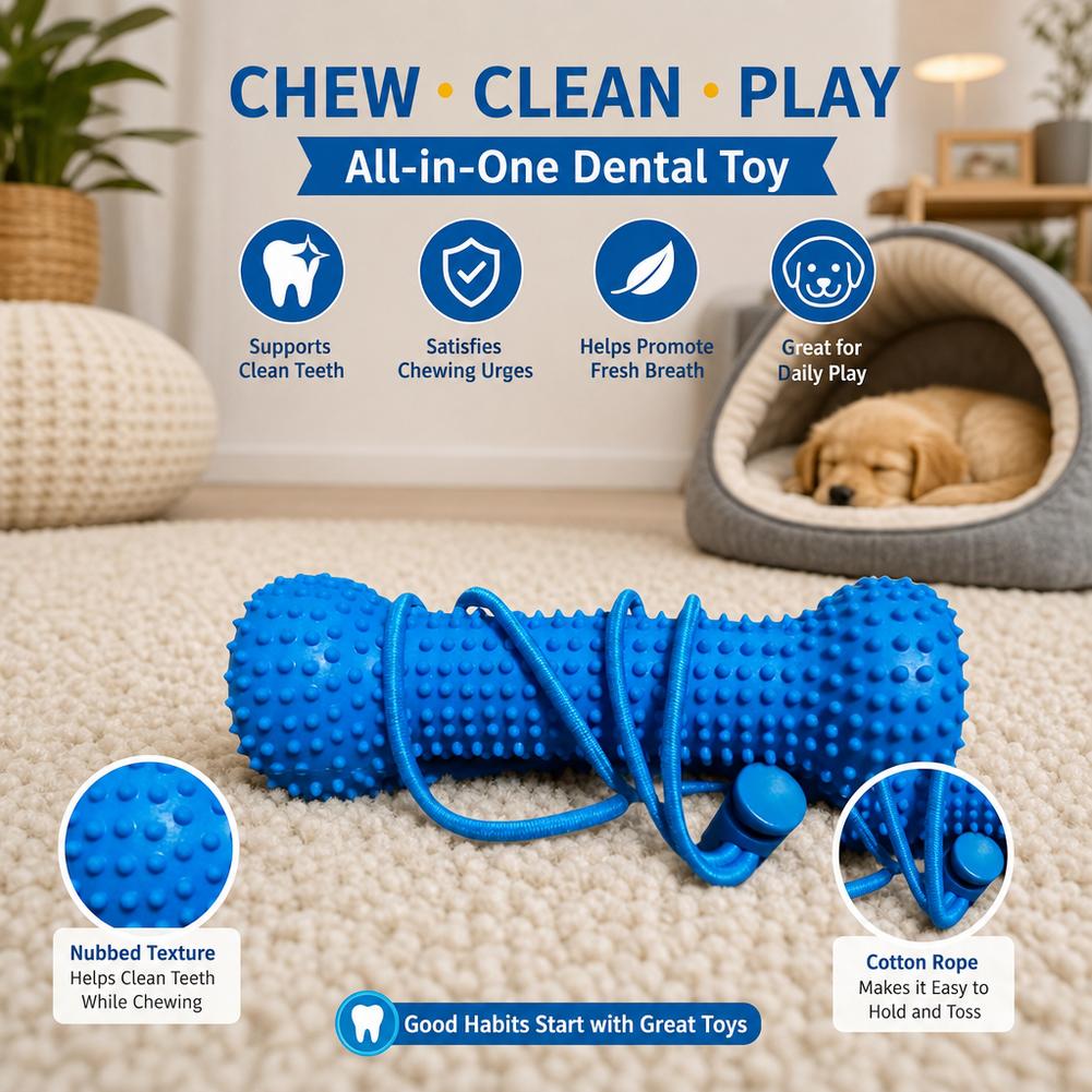 Dog Teething Dental Chew Stick - Teeth Cleaning Dog Chew Bone recension och pris