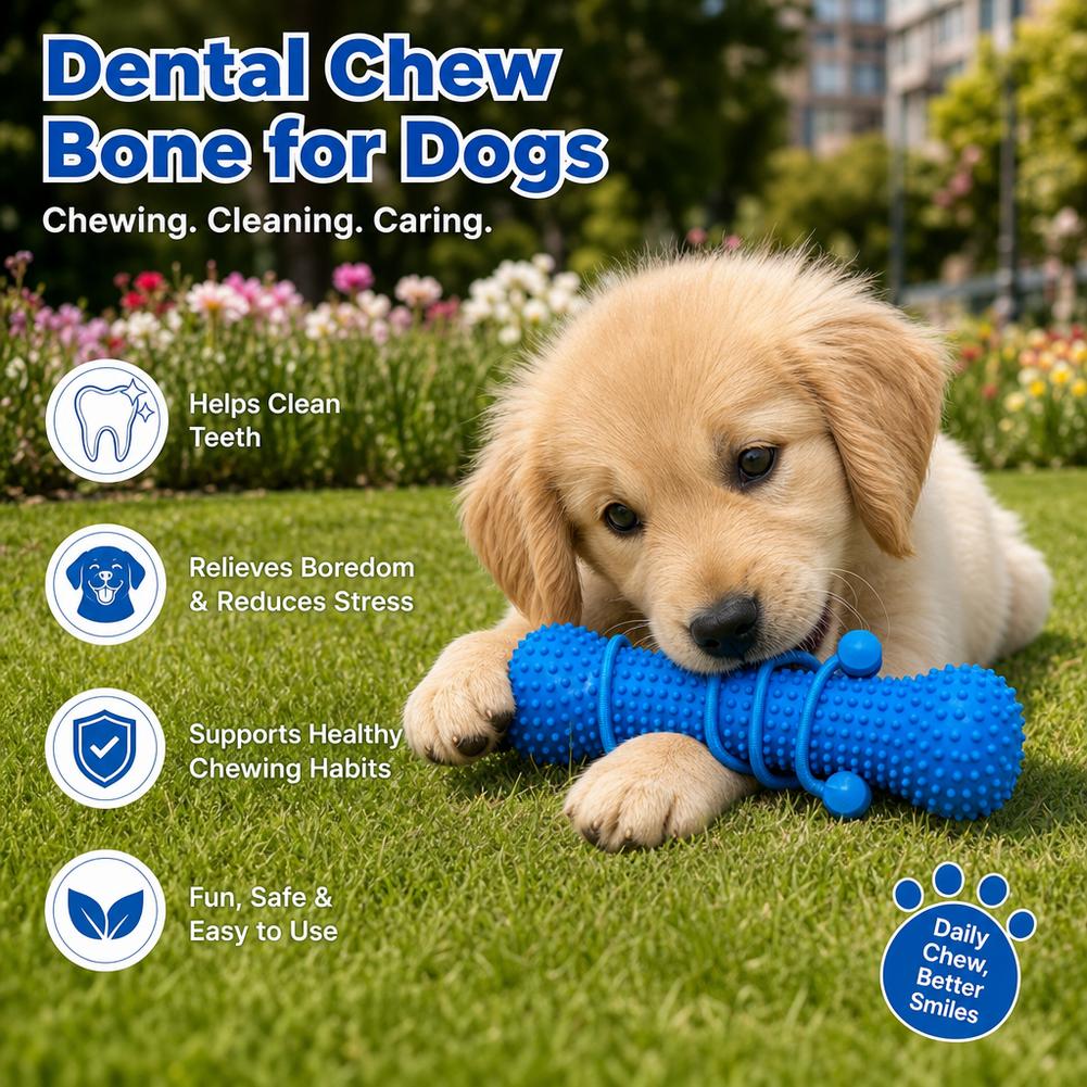 Dog Teething Dental Chew Stick - Teeth Cleaning Dog Chew Bone recension och pris