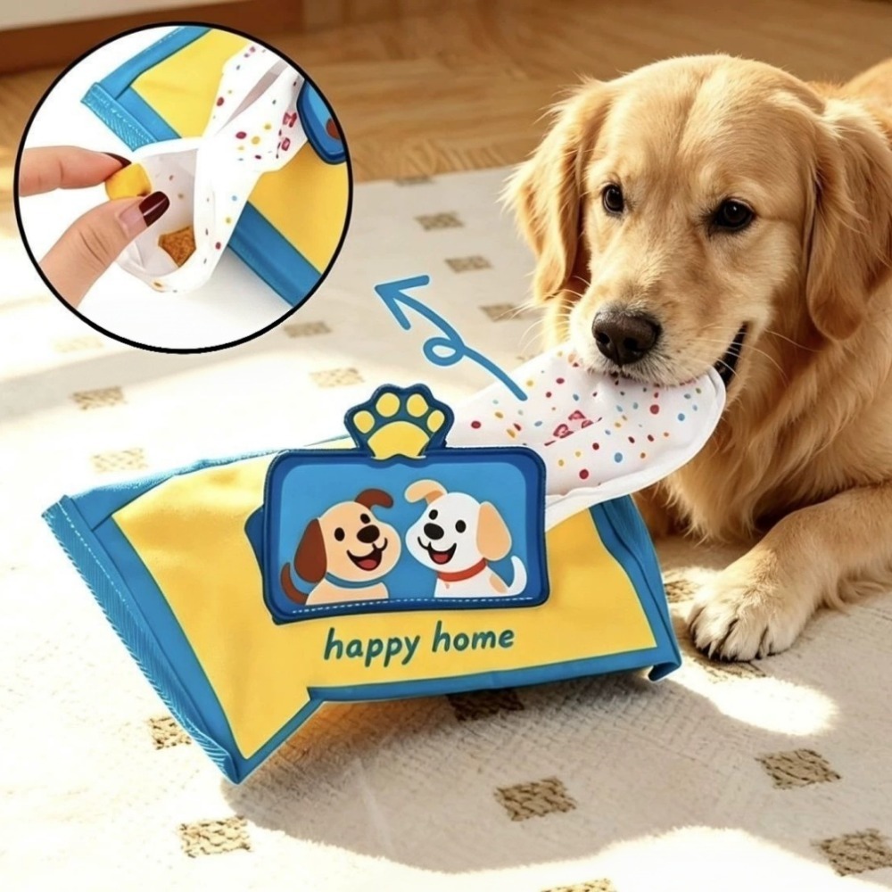 Durable Tearproof Pet Snuffle  - Interactive Squeaky Plush Dog Toy recension och pris