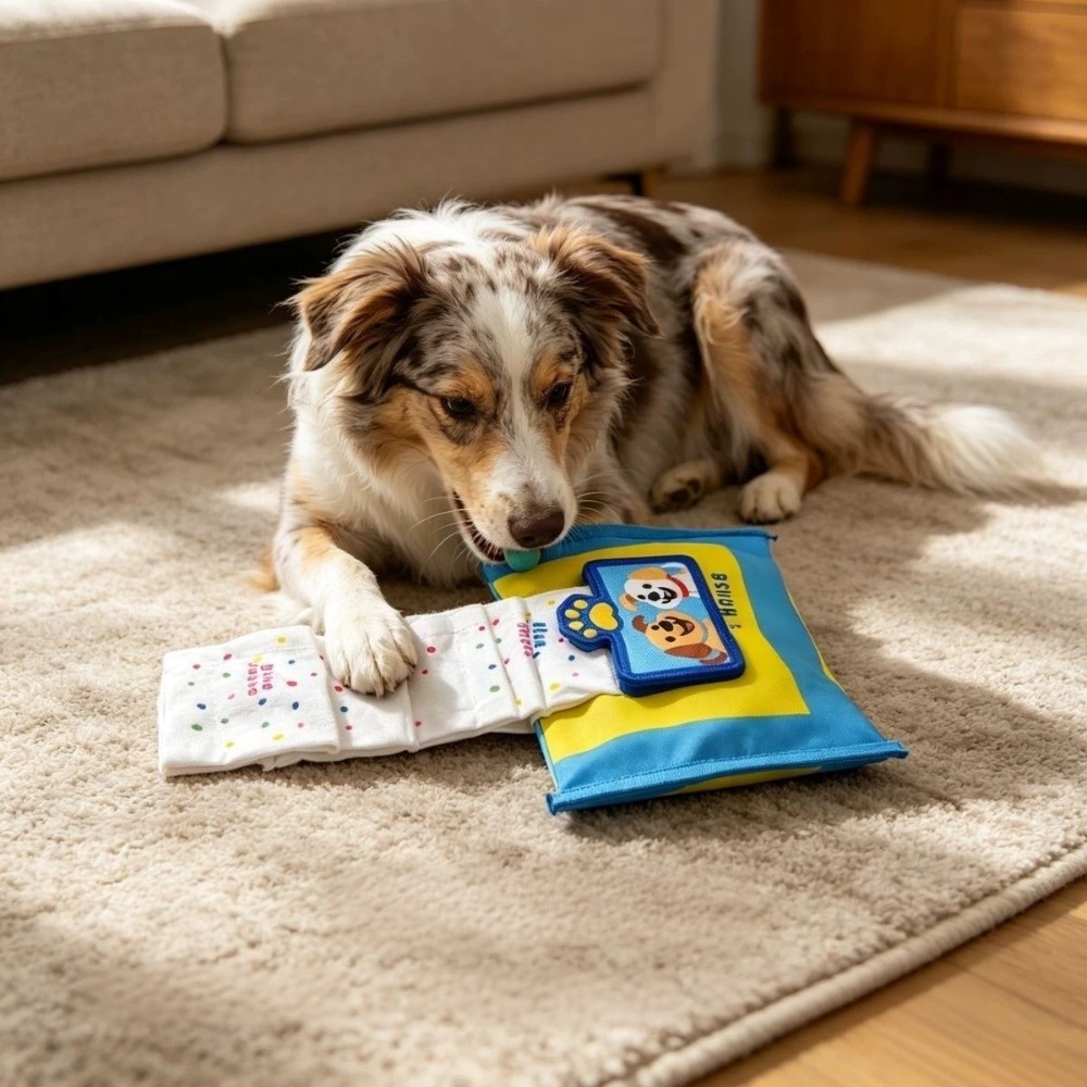 Durable Tearproof Pet Snuffle  - Interactive Squeaky Plush Dog Toy recension och pris