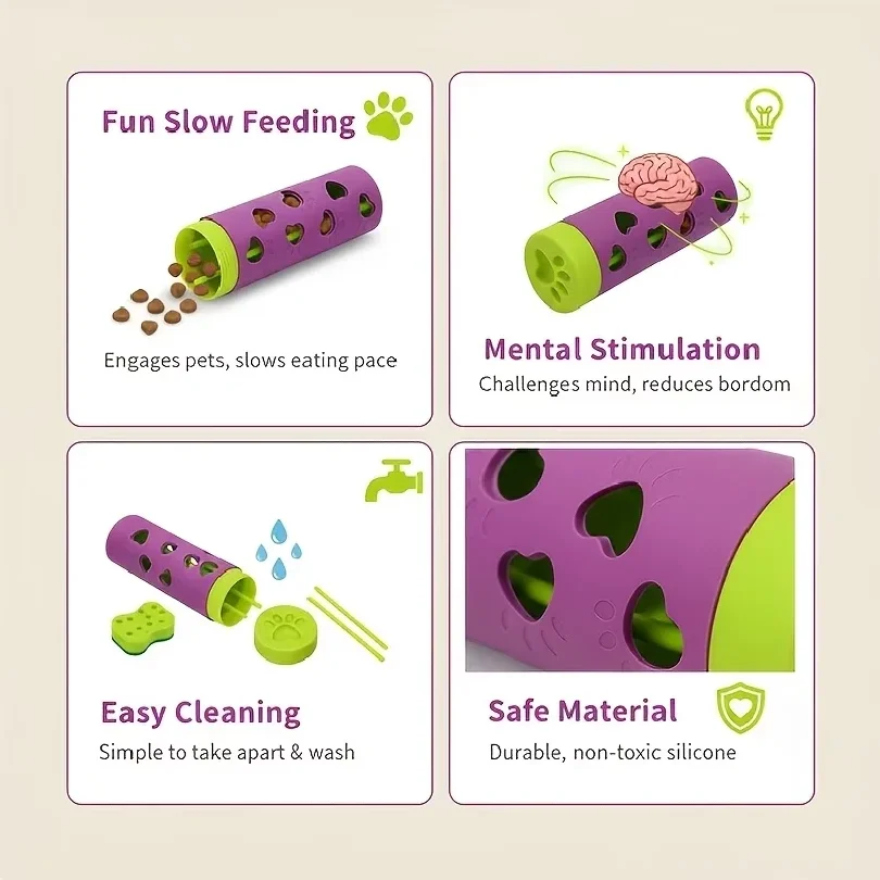 Interactive Detachable Pet Slo - Rubber Treat Dispensing Dog Toy recension och pris