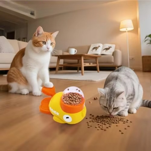 Yellow Duck Pet Feeder Interac - Dog Puzzle Feeder Toy recension och pris