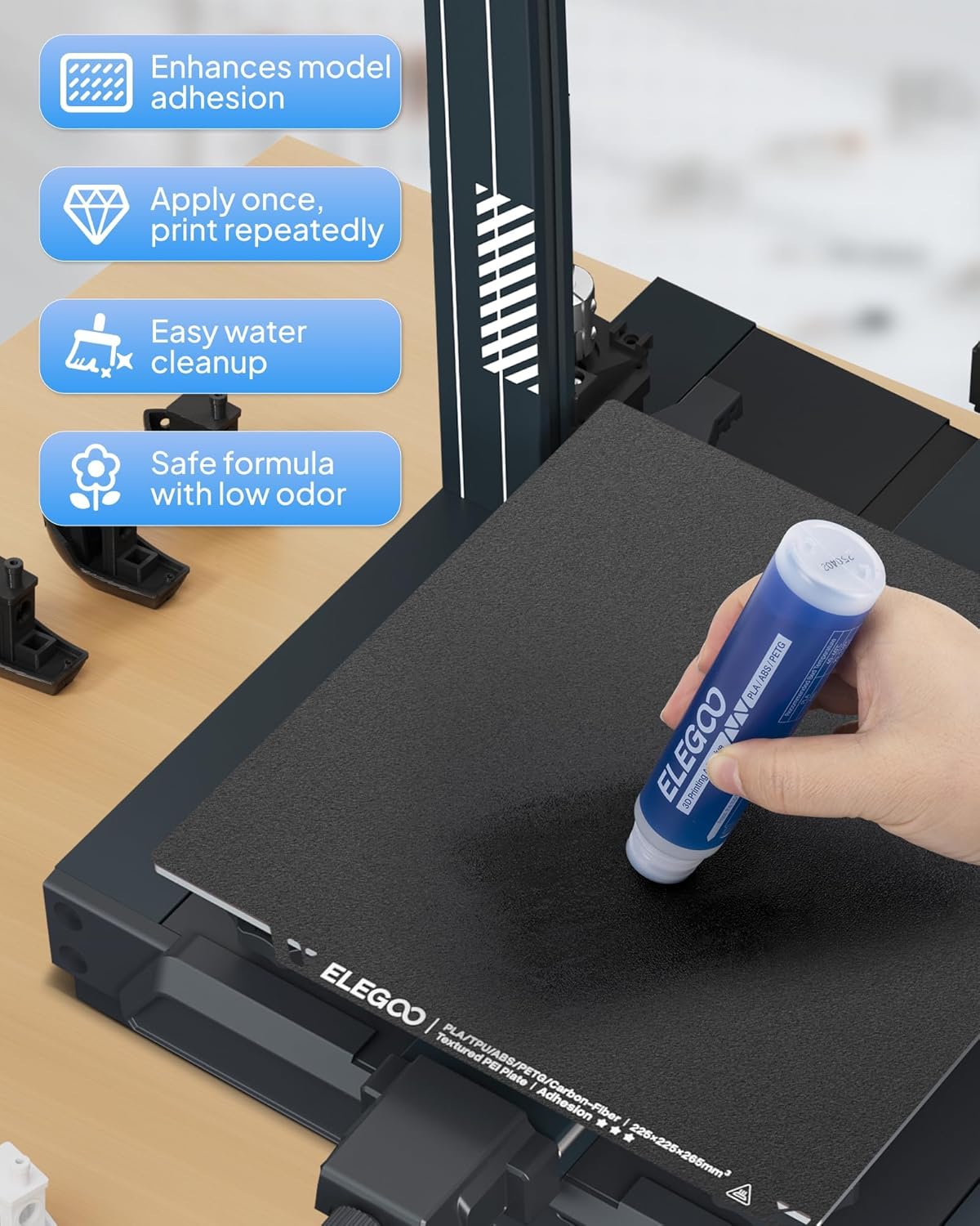 ELEGOO 3D Printer Adhesive Glu - Pet Beds recension och pris